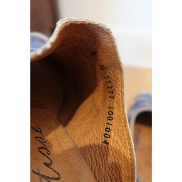 Matisse Walter Denim Blue Southwest Mules Women's Size 8 - Picture 6 of 7